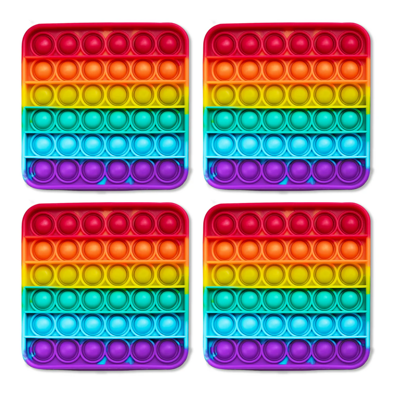 4 Extra Rainbow Fidget Mats (The Fidget Game: Sight Words)