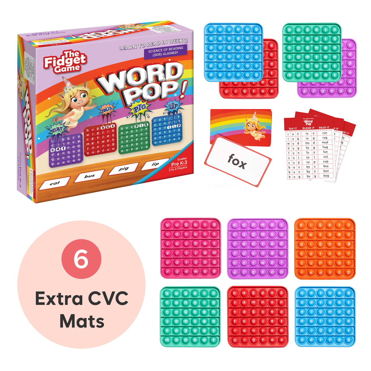 Word Pop + Extra CVC Mats